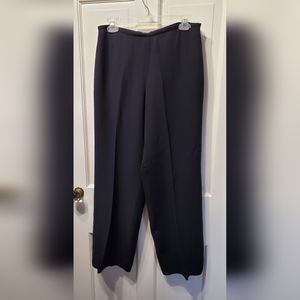 Armani Collezioni Navy Italian Silk Trousers